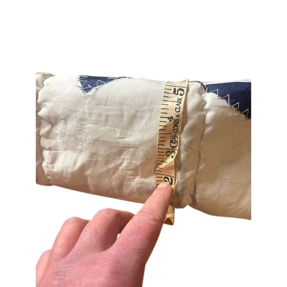 Maine Seabags Sea Large Tote Bag Beachy Nautical Ship Wheel Sailcloth Rope Blue - Picture 9 of 9